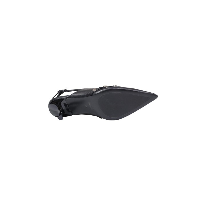Guess zapatos de tacón negros para mujer Yanai FLPYAN LEA05 detalle de la suela