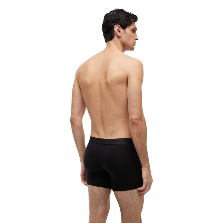 Tommy Hilfiger bóxer negro de hombre vista posterior