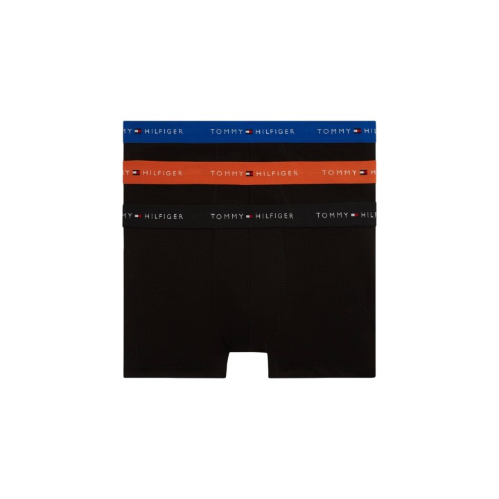 Pack de bóxers Tommy Hilfiger para hombre en negro con cinturillas multicolor