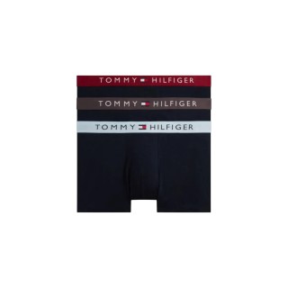 Pack de 3 bóxers Tommy Hilfiger para hombre en negro y azul vista frontal