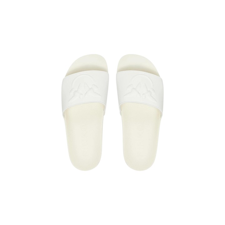 Pinko Dilly 01 chanclas de mujer blancas vista frontal