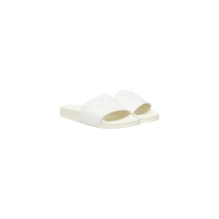 Pinko Dilly 01 chanclas de mujer blancas vista de tres cuartos
