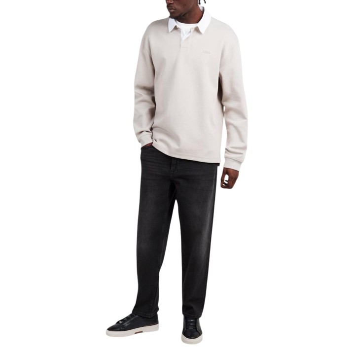 Boss polo de hombre gris Pe_Exis 10277163 vista frontal