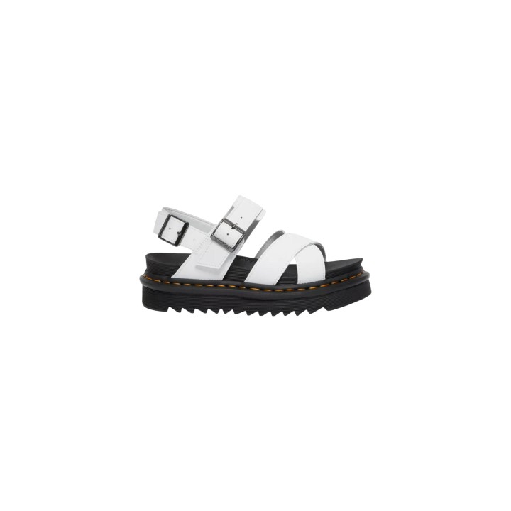 Sandalias de mujer Dr. Martens Voss II blancas vista lateral