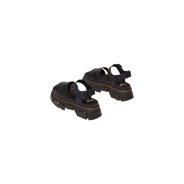 Dr. Martens sandalias de mujer Mattison 2s Athena negras vista posterior