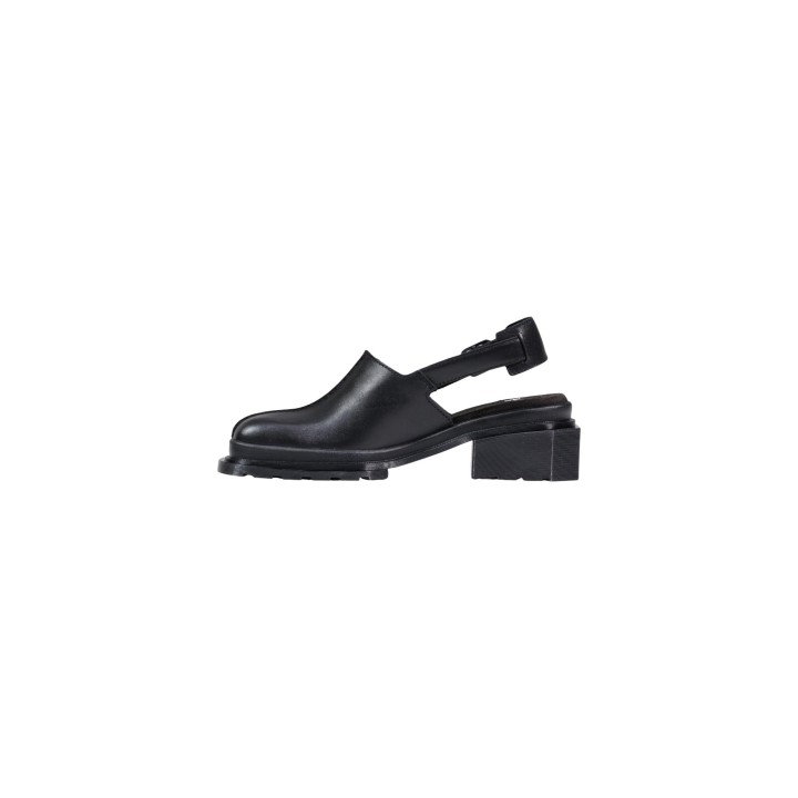 Sandalia mule negra de mujer Dr. Martens Maybole 42155001 en vista lateral