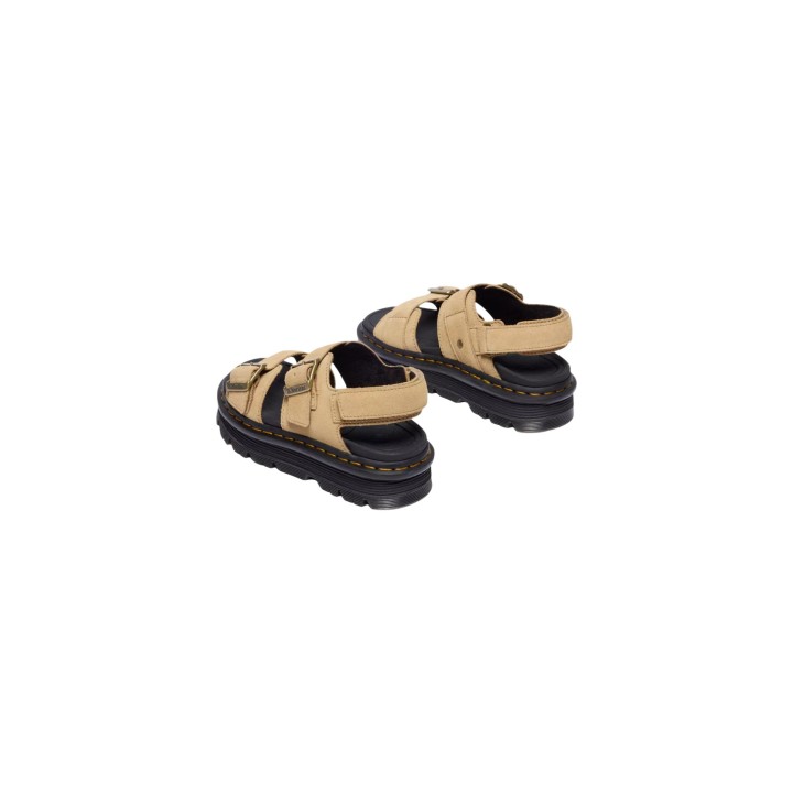 Dr. Martens sandalias de mujer beige de ante Zebzag vista posterior