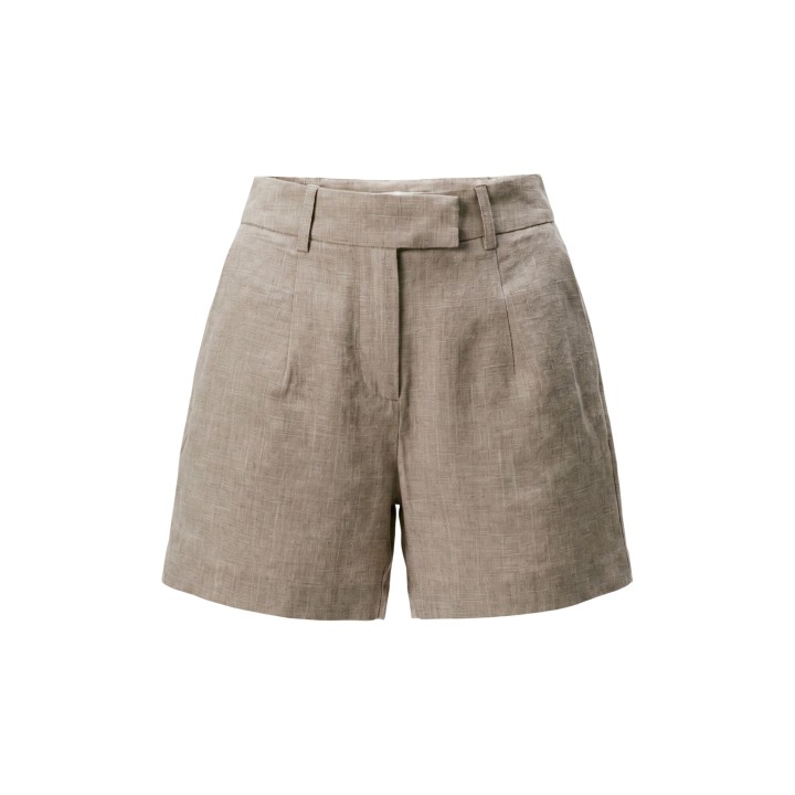 Only pantalón corto de mujer taupe Onllinda 15283727 detalle frontal