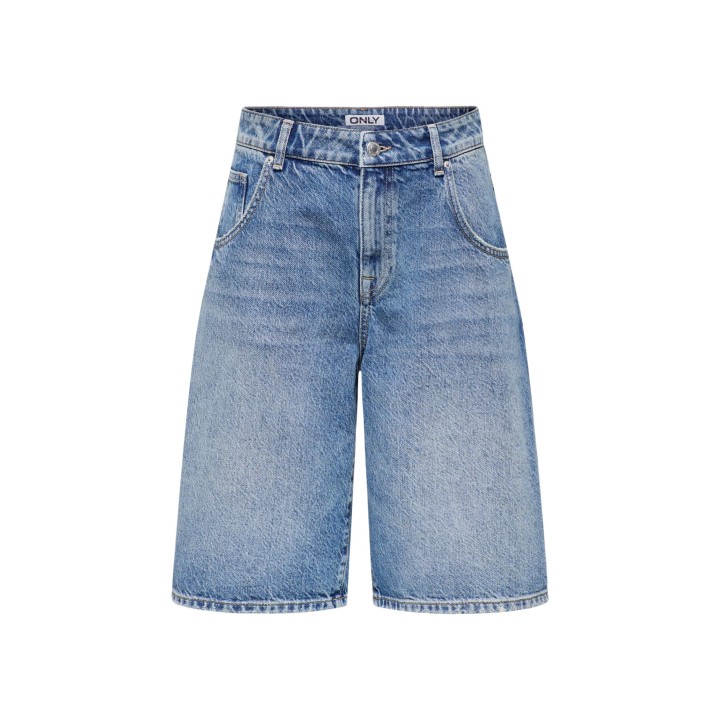 Detalle frontal de bermuda vaquera Only azul para mujer modelo 15340976