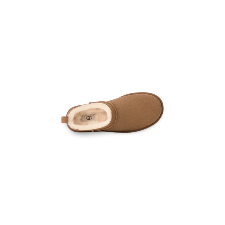 Ugg zueco Classic Micro para mujer en beige vista superior
