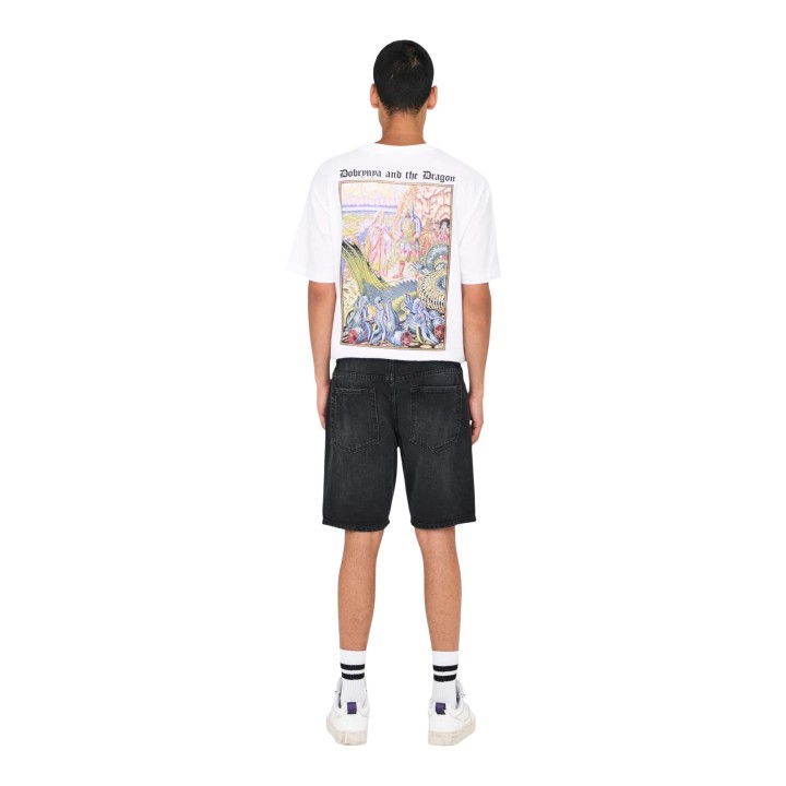 Pantalón corto negro Only & Sons para hombre vista posterior