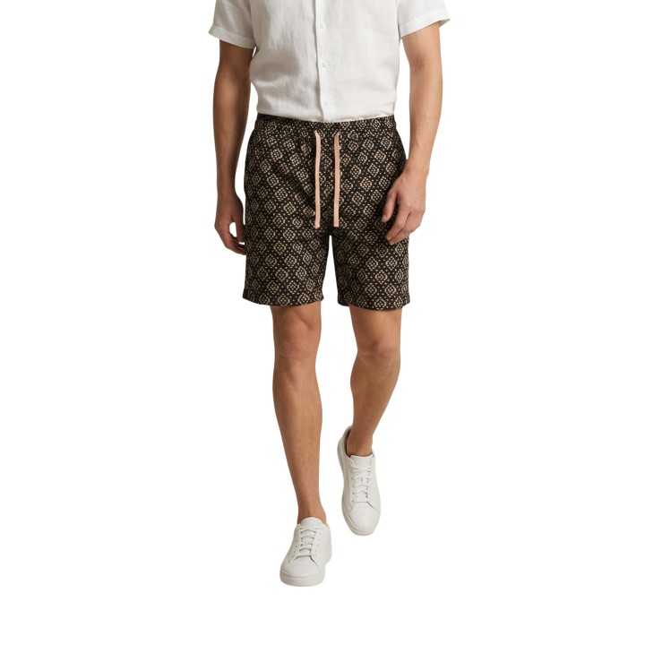 Gianni Lupo GL1019TB pantalón corto negro de hombre vista frontal