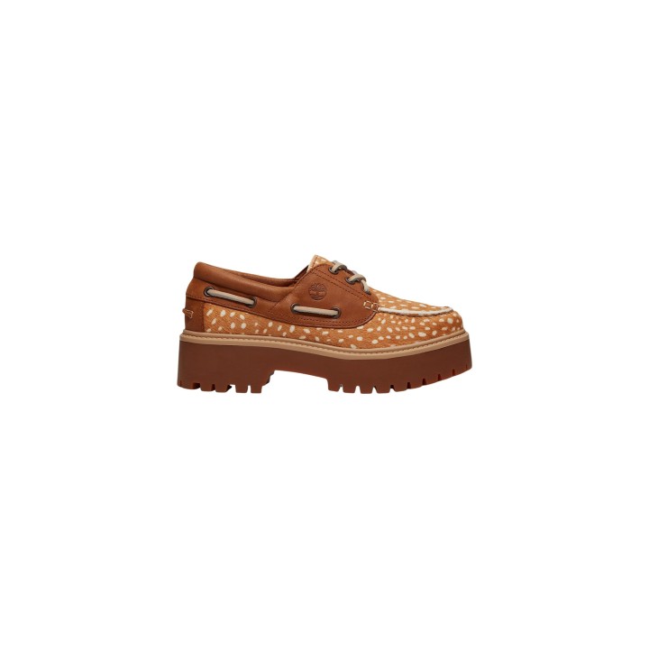 Timberland STST Boat Shoe TB0A2GVFANR para mujer en marrón vista lateral