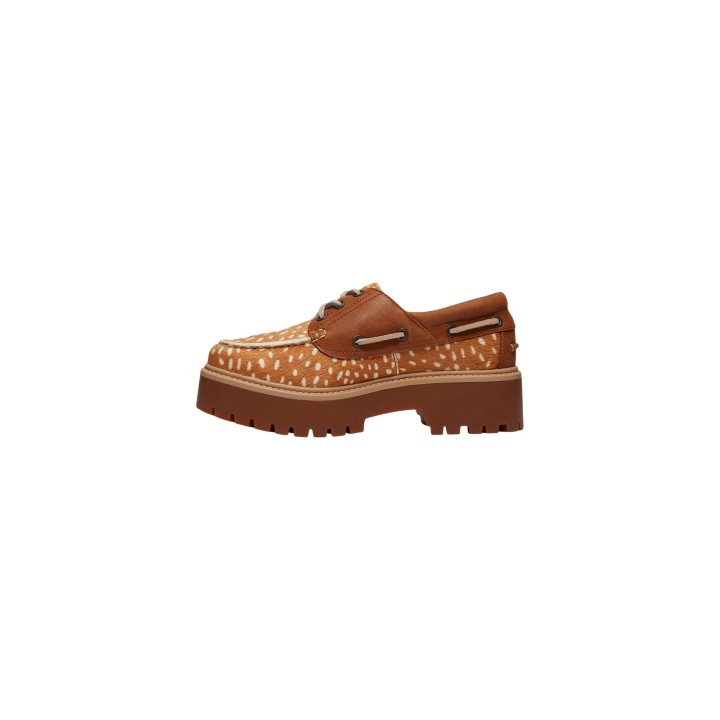 Timberland STST Boat Shoe TB0A2GVFANR para mujer en marrón vista lateral