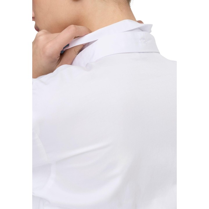 Jacqueline de Yong camisa de mujer blanca con lazo detalle del cuello