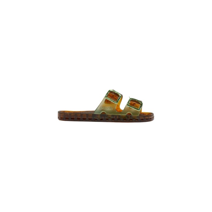 Chanclas de mujer Sensi La Jolla Telma&Louise 4151/TL verde salvia vista lateral