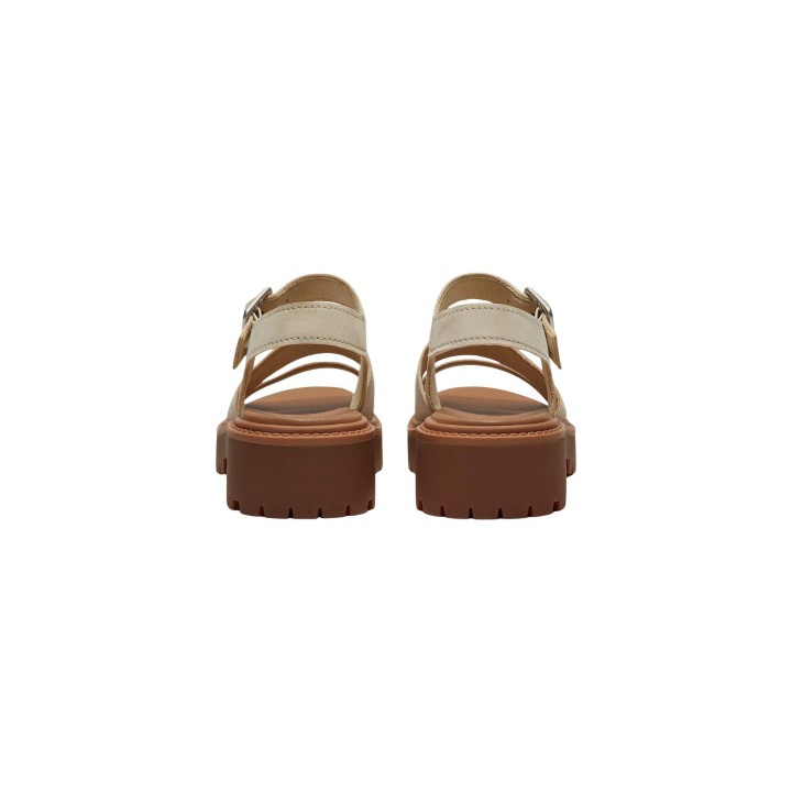 Timberland sandalia de mujer beige claro STST Backstrap Sandal vista posterior