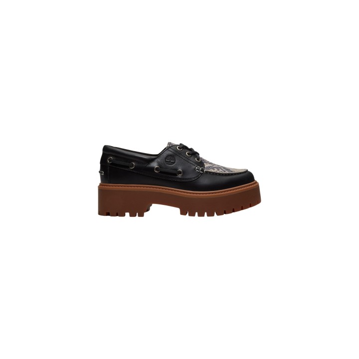 Timberland STST Boat TB0A2GVFAFT para mujer en negro vista lateral
