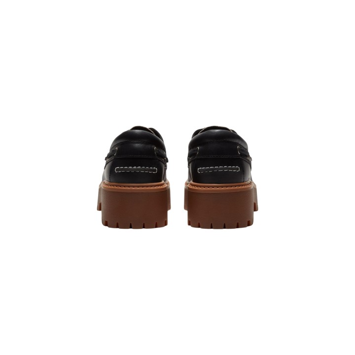 Timberland STST Boat TB0A2GVFAFT para mujer en negro vista posterior