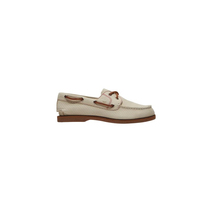 Timberland zapatos Clas Boat para mujer beige claro vista lateral