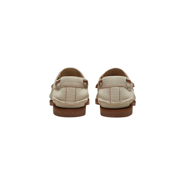 Timberland zapatos Clas Boat para mujer beige claro vista posterior