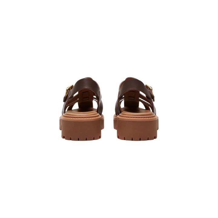Timberland sandalia de mujer marrón oscuro STST Fisherman Sandal vista posterior