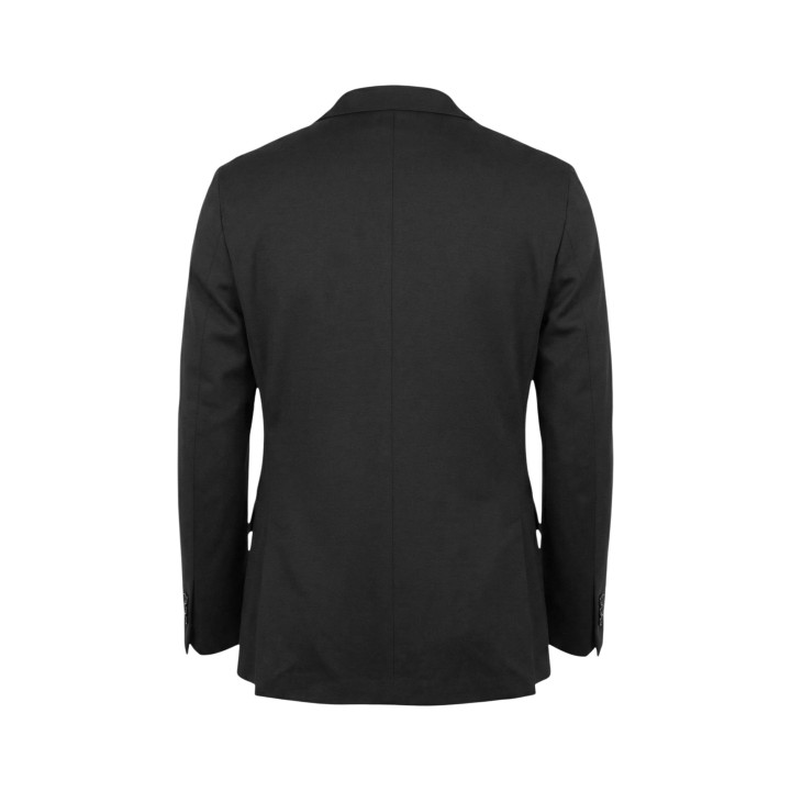 Chaqueta de traje de hombre Mulish ABS110 Leopardi negra vista posterior de detalle
