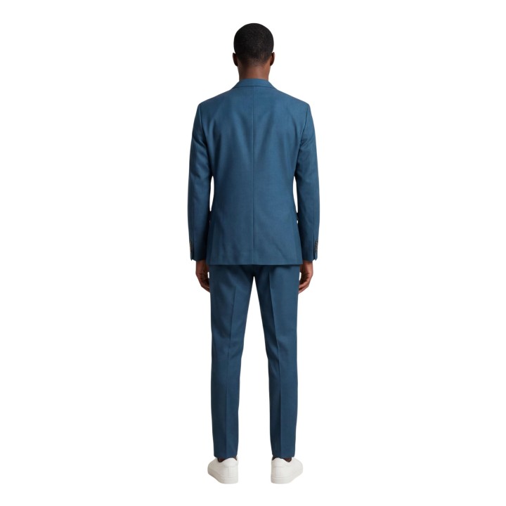 YOS traje de hombre azul petróleo APTIBERIO262AA02 en vista posterior