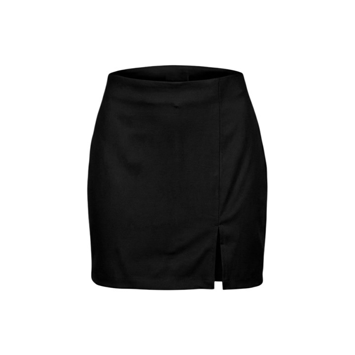 I am pantalón corto negro de mujer 17075 detalle frontal