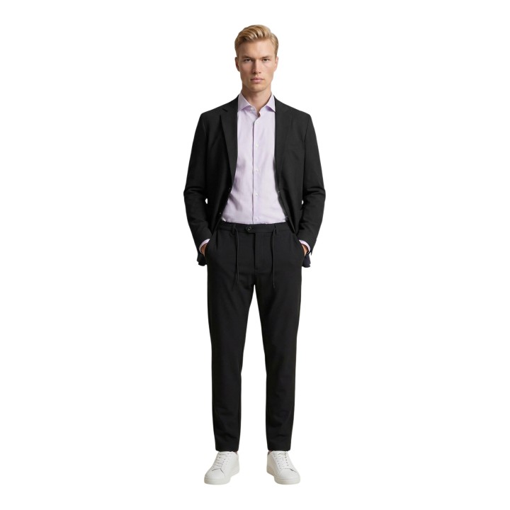 YOS traje de hombre negro AB 300 en vista frontal
