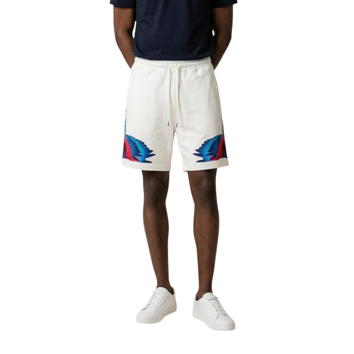County Of Milan pantalón corto deportivo de hombre color crema vista frontal