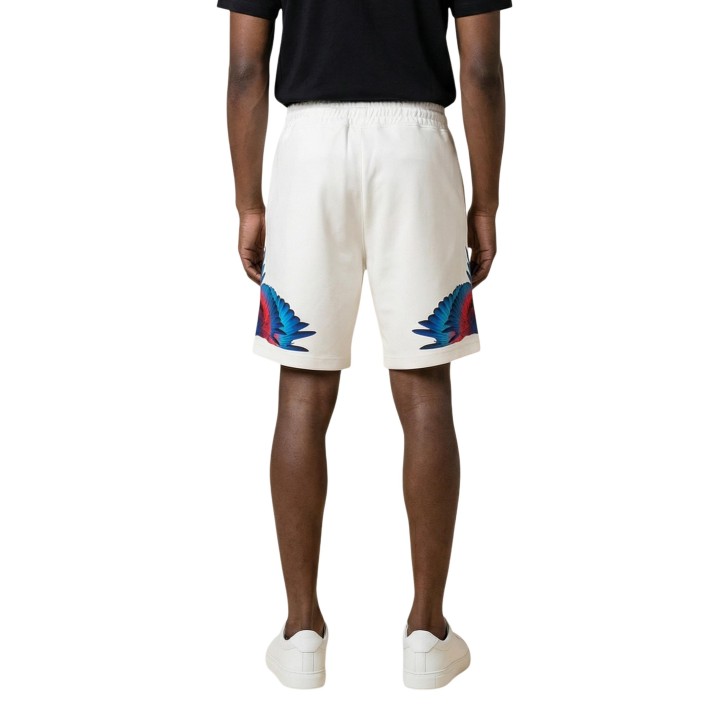 County Of Milan pantalón corto deportivo de hombre color crema vista posterior