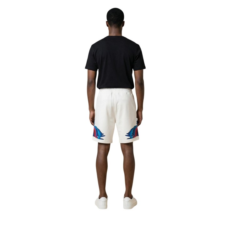County Of Milan pantalón corto deportivo de hombre color crema vista posterior completa