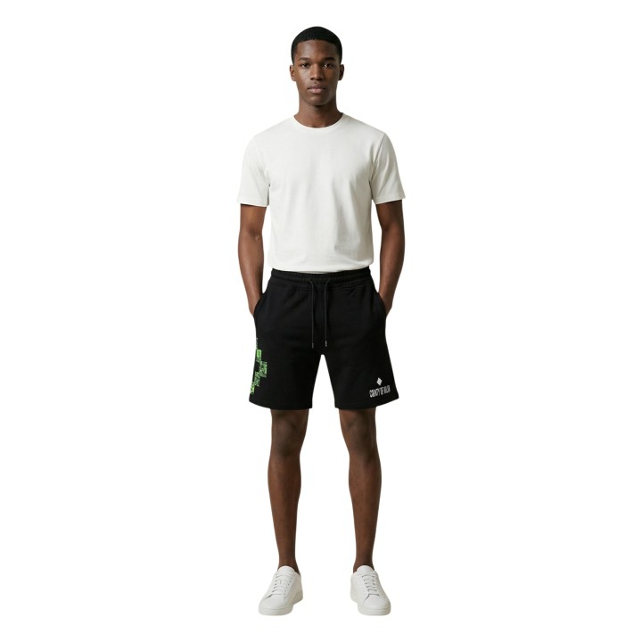 County Of Milan pantalón corto negro de hombre S6CMMABE072 vista frontal