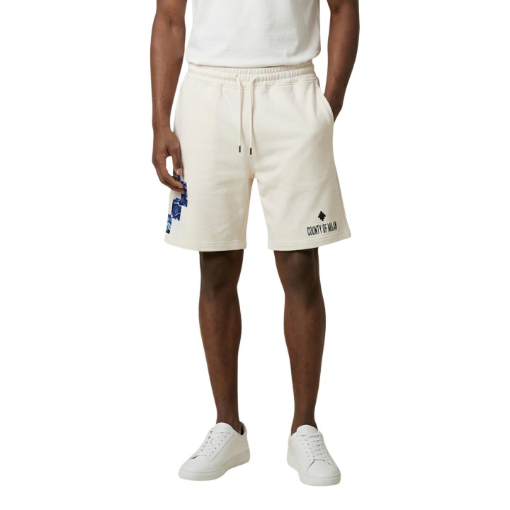 County Of Milan pantalón corto de hombre color crema vista frontal
