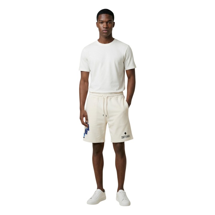 County Of Milan pantalón corto de hombre color crema vista frontal completa