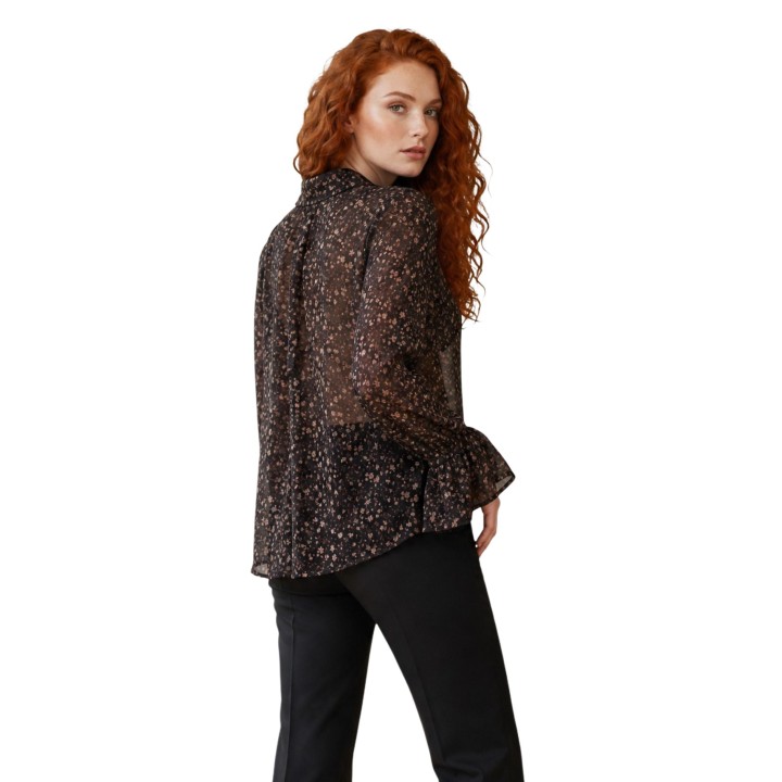 I am camisa de mujer negra 95242 vista posterior