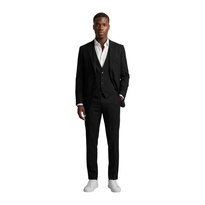 Yos traje negro de hombre ANAB650262TR500 vista frontal completa