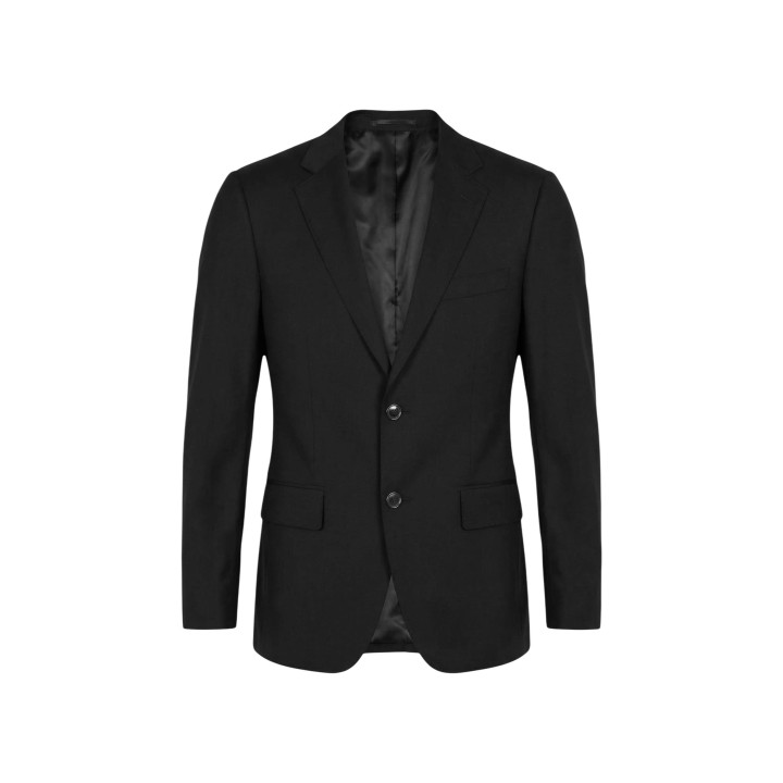 Yos chaqueta negra de traje de hombre vista de detalle frontal