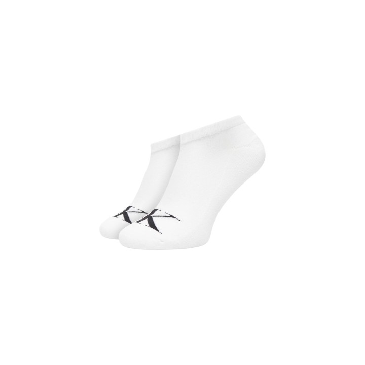 Calvin Klein Jeans calcetines cortos de hombre blancos vista de tres cuartos