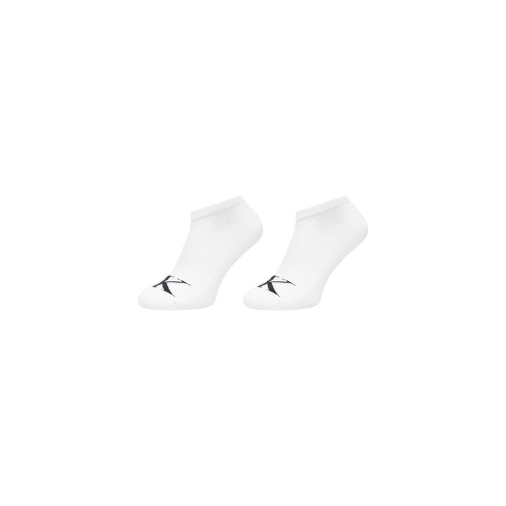 Calvin Klein Jeans calcetines cortos de hombre blancos vista lateral