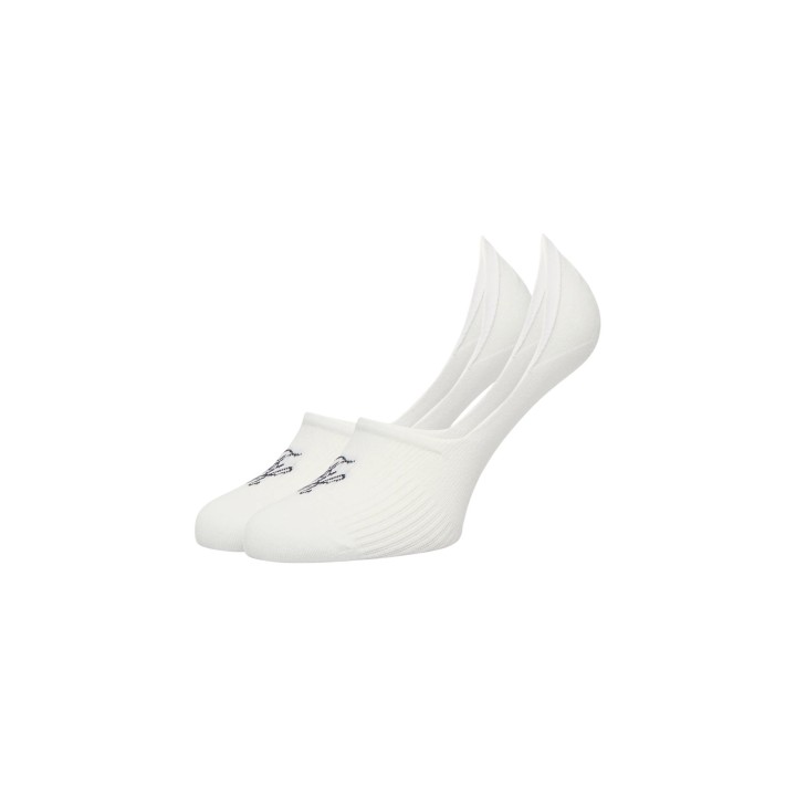 Tommy Hilfiger calcetines tobilleros de mujer blancos vista de tres cuartos ref. 701238781