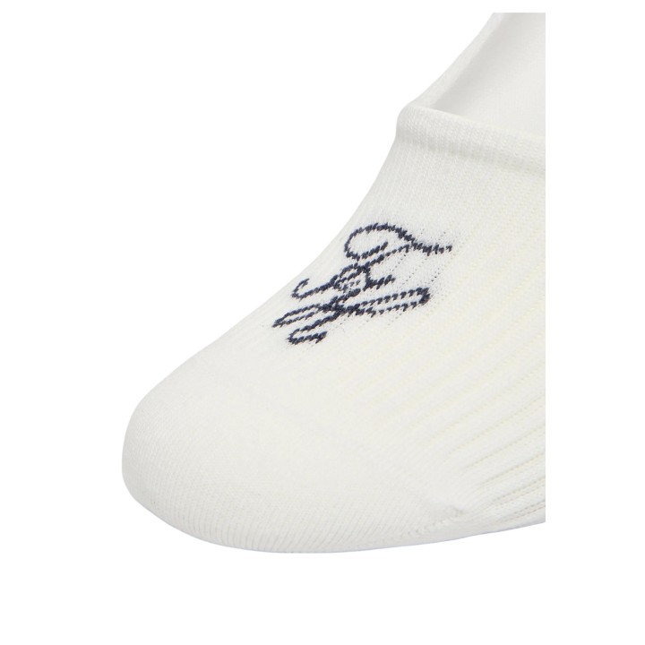 Detalle del logotipo en calcetín tobillero blanco Tommy Hilfiger de mujer