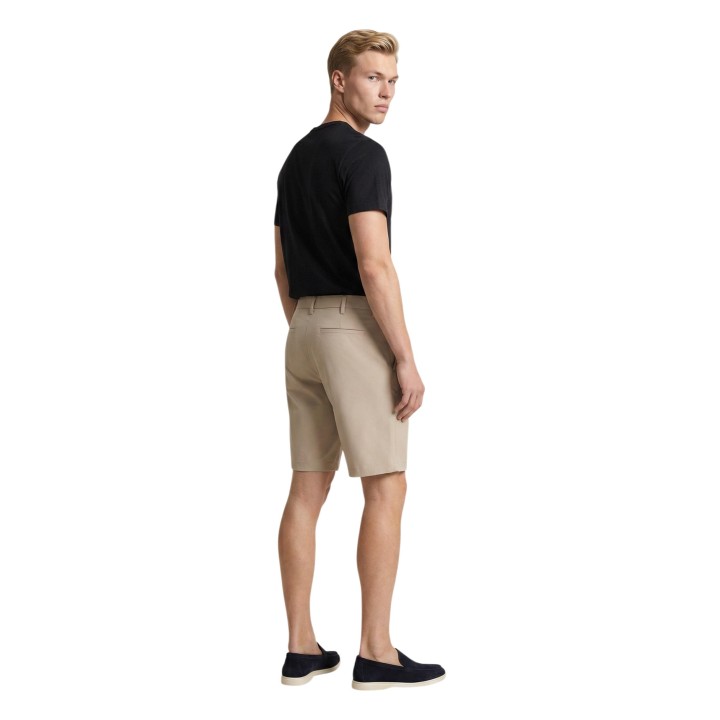 Bermuda de hombre YOS PAOLO HM141 beige claro vista posterior