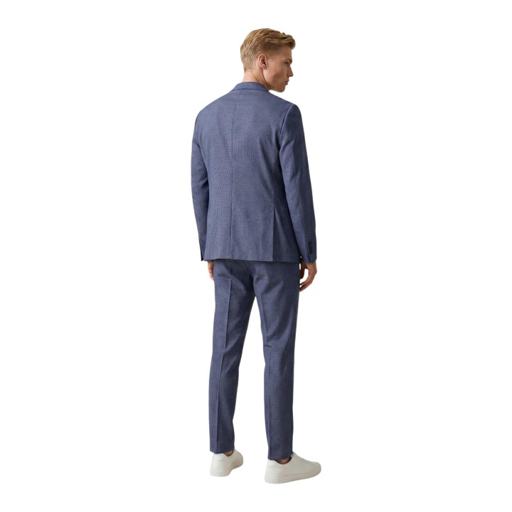 Traje de hombre yos azul denim tr-503 vista posterior