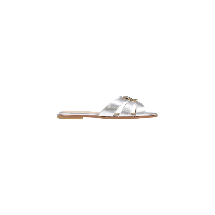 Chanclas Pinko de mujer blancas Milly 04 SD0463 P049 vista lateral