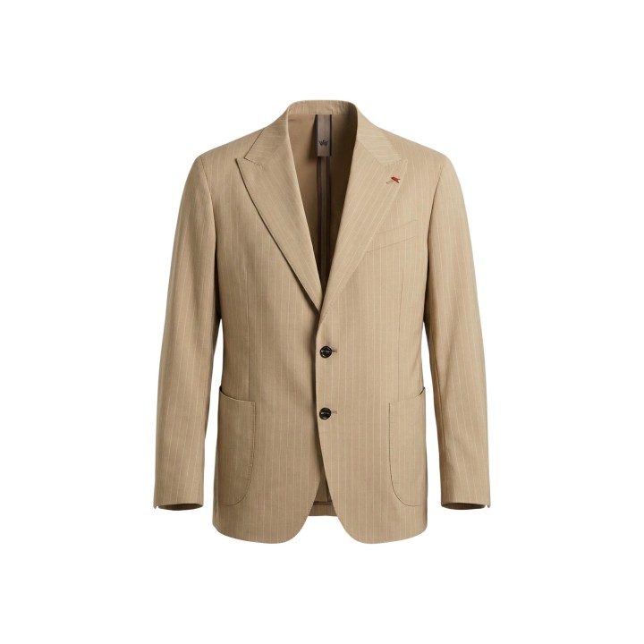 Chaqueta de traje de hombre Mulish CARDUCCI ABS111R beige detalle frontal