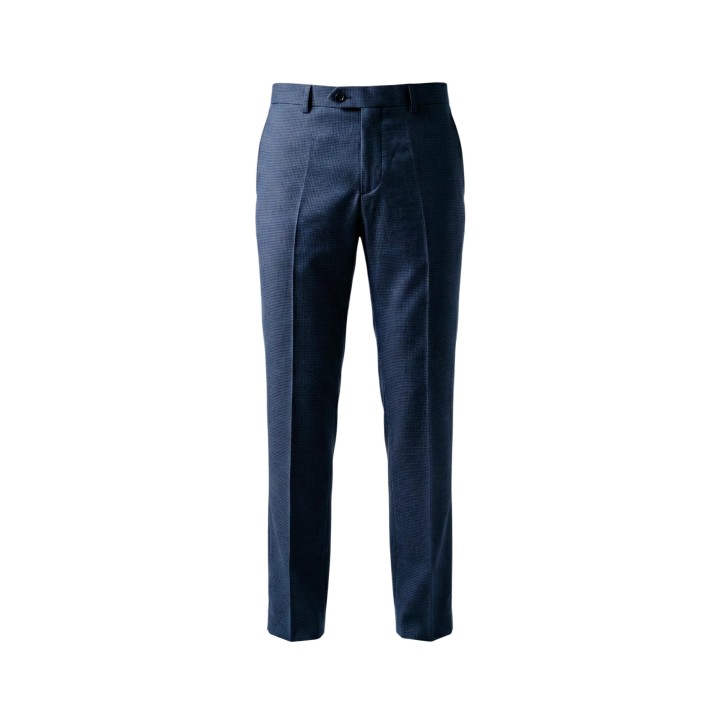 Detalle frontal del pantalón azul del traje de hombre Mulish GIORGIONE-AB ABS707