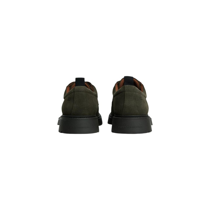 Tommy Hilfiger zapatos bajos de hombre verde oliva FM0FM05980 vista posterior