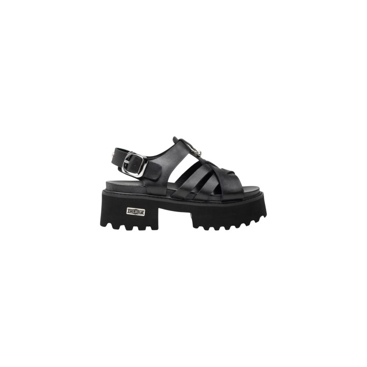 Cult Cher 4535 sandalias de mujer negras vista lateral